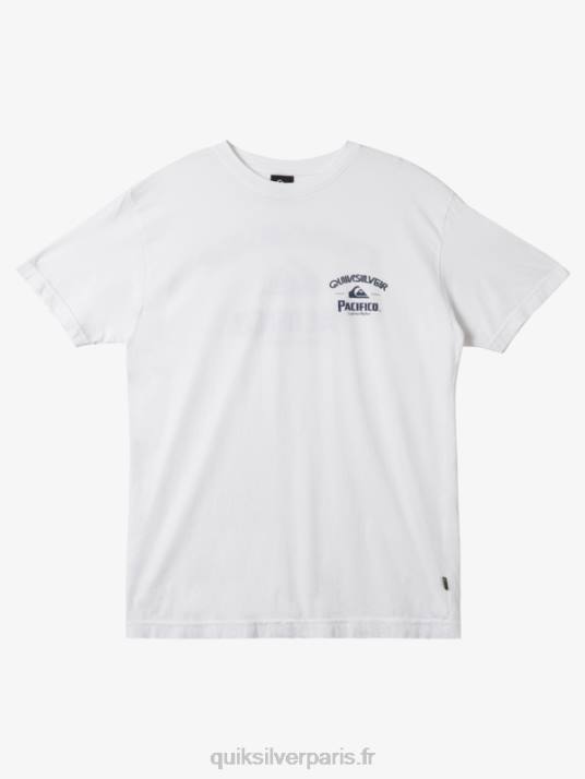 Hommes Quiksilver x Pacifico t-shirt straight shooter D6PT7 blanc