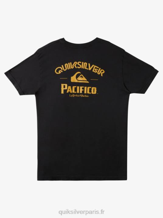 Hommes Quiksilver x Pacifico t-shirt straight shooter D6PT8 macadam