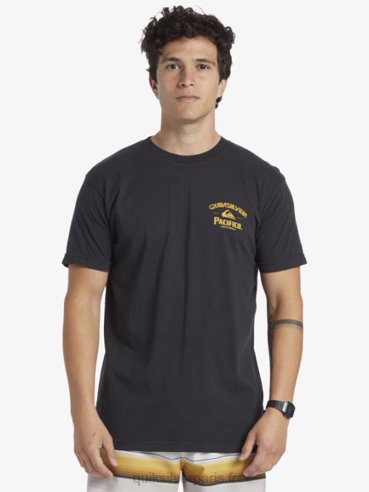Hommes Quiksilver x Pacifico t-shirt straight shooter D6PT8 macadam