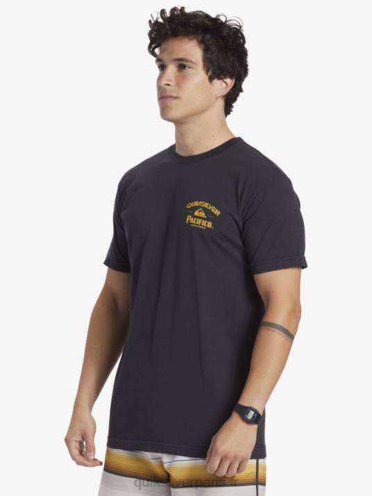 Hommes Quiksilver x Pacifico t-shirt straight shooter D6PT8 macadam