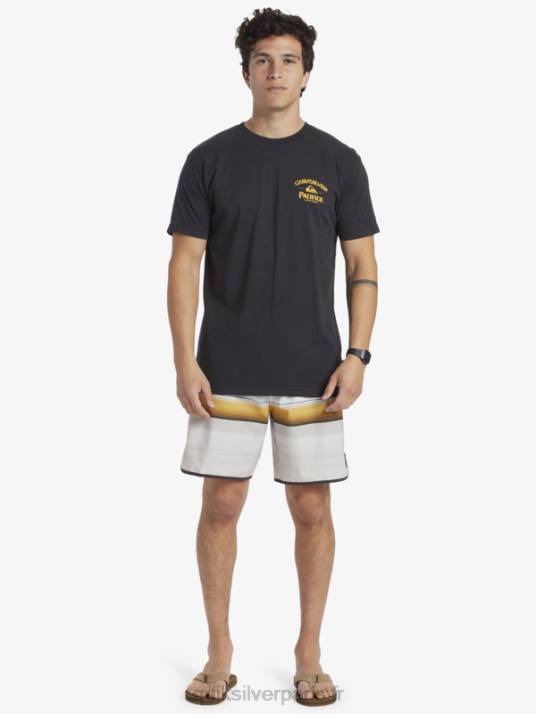 Hommes Quiksilver x Pacifico t-shirt straight shooter D6PT8 macadam