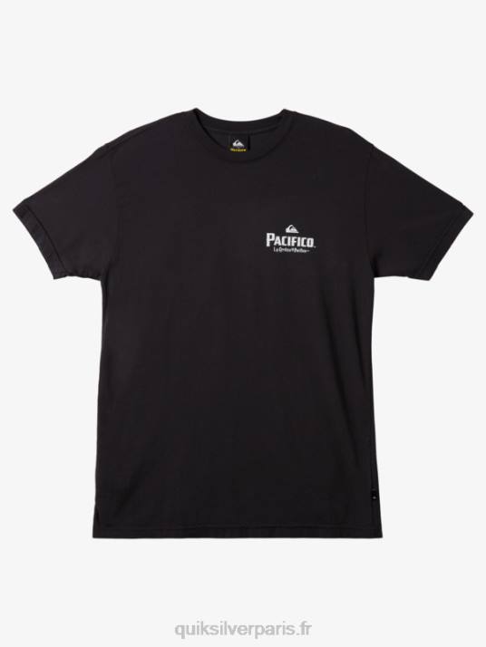 Hommes Quiksilver x Pacifico t-shirt vibes scéniques D6PT10 macadam