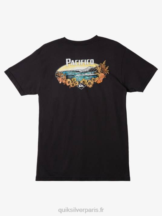 Hommes Quiksilver x Pacifico t-shirt vibes scéniques D6PT10 macadam