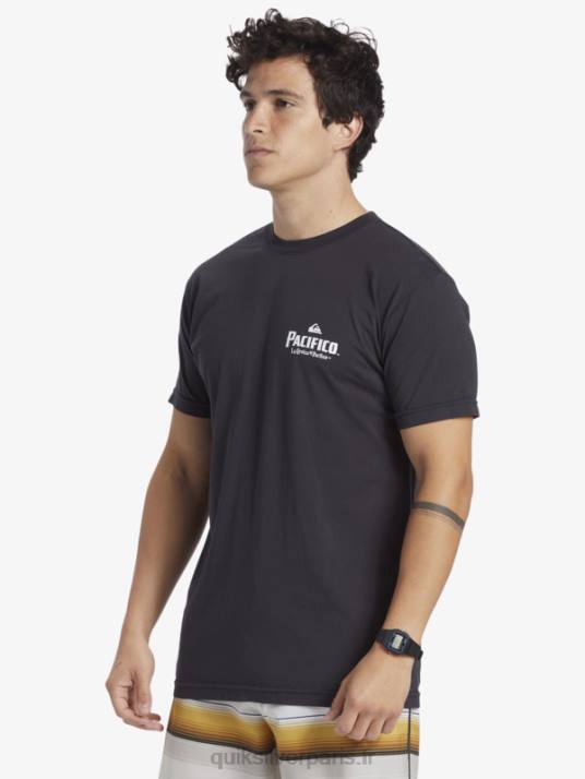 Hommes Quiksilver x Pacifico t-shirt vibes scéniques D6PT10 macadam