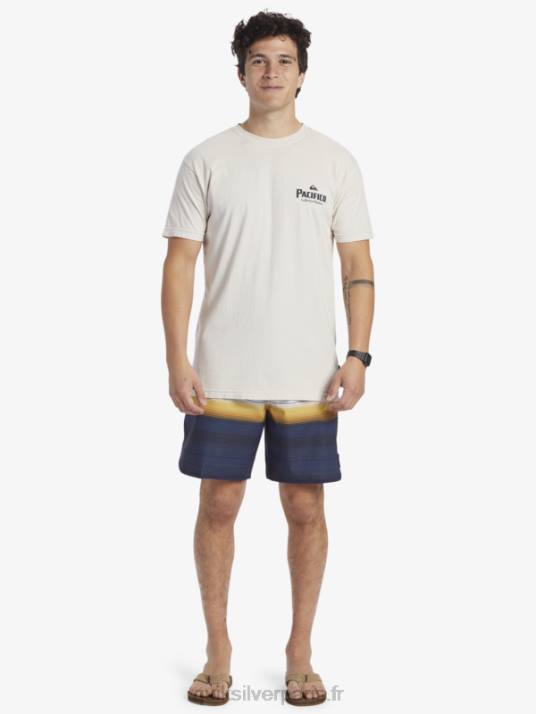 Hommes Quiksilver x Pacifico t-shirt vibes scéniques D6PT9 calcul