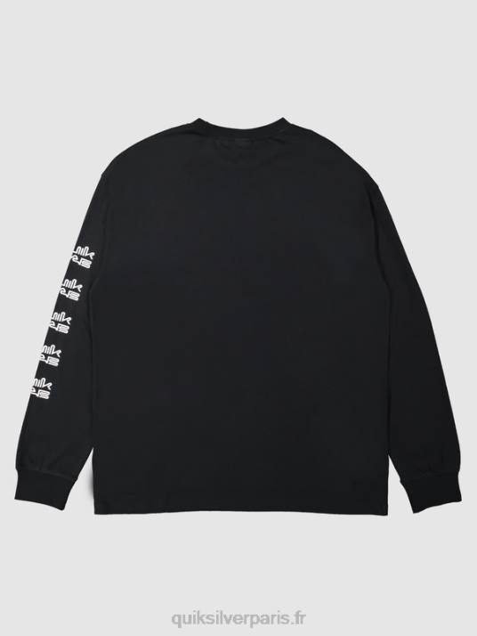 Hommes Quiksilver x Stab t-shirt bio à manches longues D6PT1845 noir