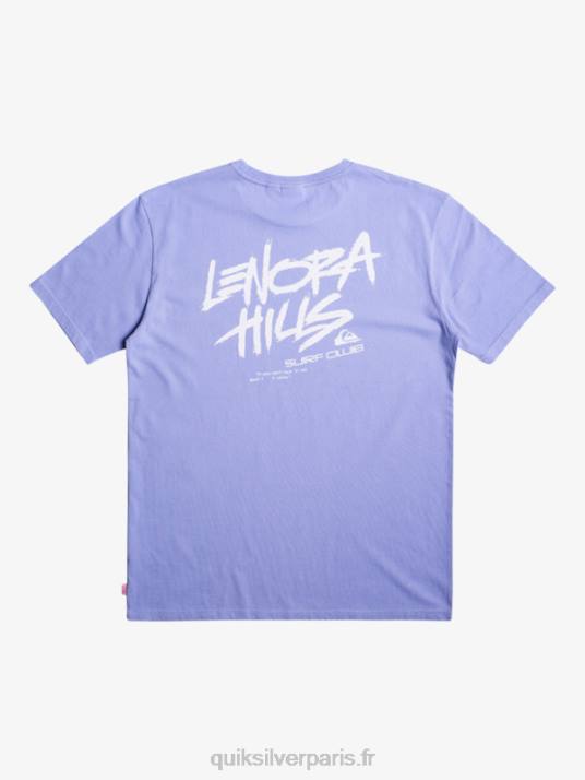 Hommes Quiksilver x Stranger t-shirt choses lenora D6PT1838 jacaranda