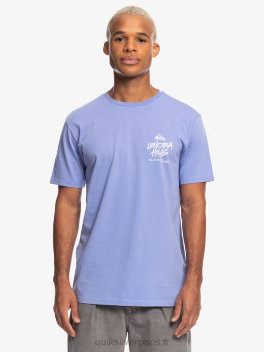 Hommes Quiksilver x Stranger t-shirt choses lenora D6PT1838 jacaranda