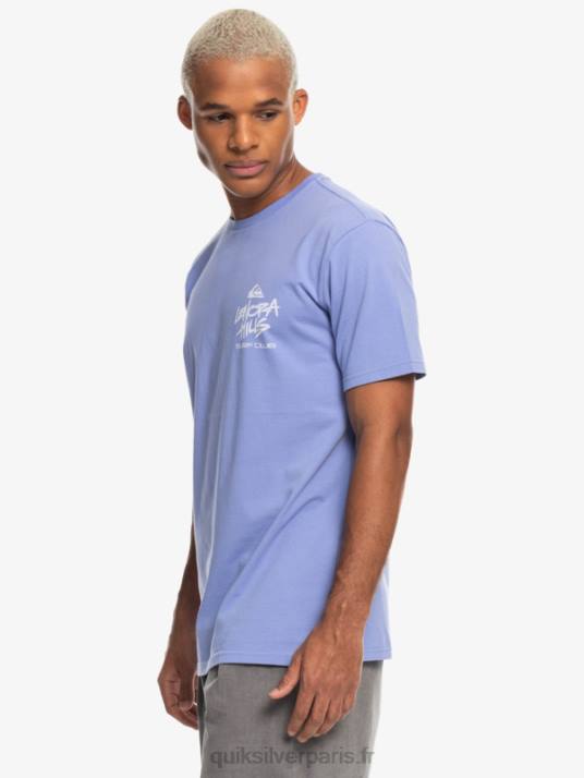 Hommes Quiksilver x Stranger t-shirt choses lenora D6PT1838 jacaranda