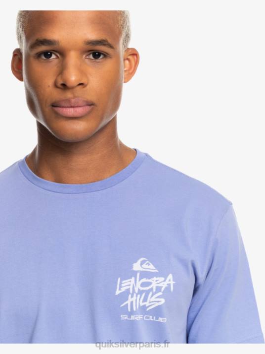 Hommes Quiksilver x Stranger t-shirt choses lenora D6PT1838 jacaranda