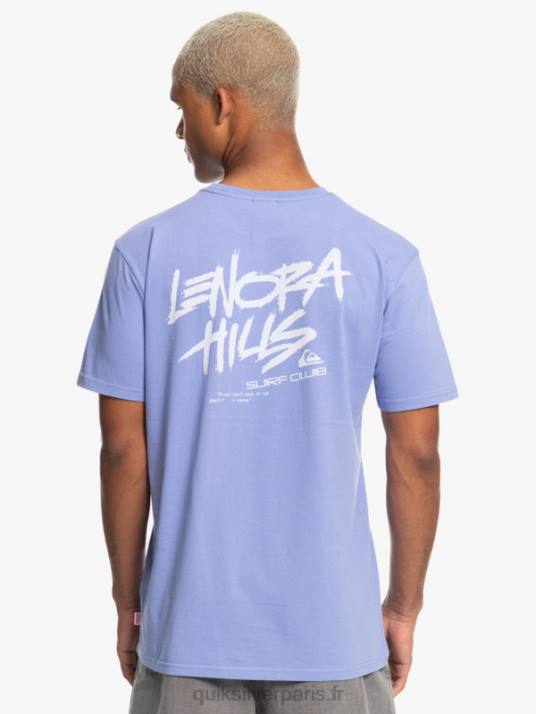 Hommes Quiksilver x Stranger t-shirt choses lenora D6PT1838 jacaranda