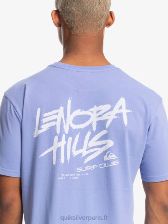 Hommes Quiksilver x Stranger t-shirt choses lenora D6PT1838 jacaranda