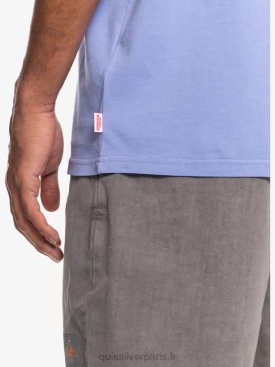 Hommes Quiksilver x Stranger t-shirt choses lenora D6PT1838 jacaranda