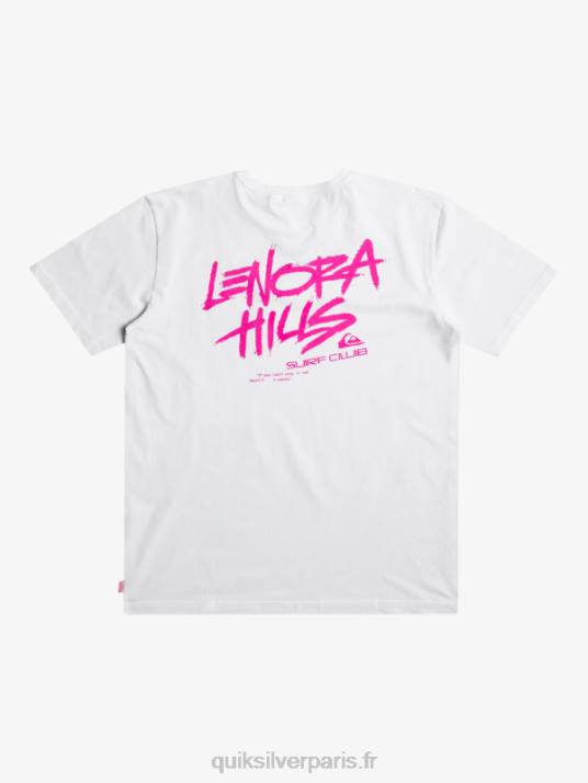 Hommes Quiksilver x Stranger t-shirt choses lenora D6PT1839 blanc