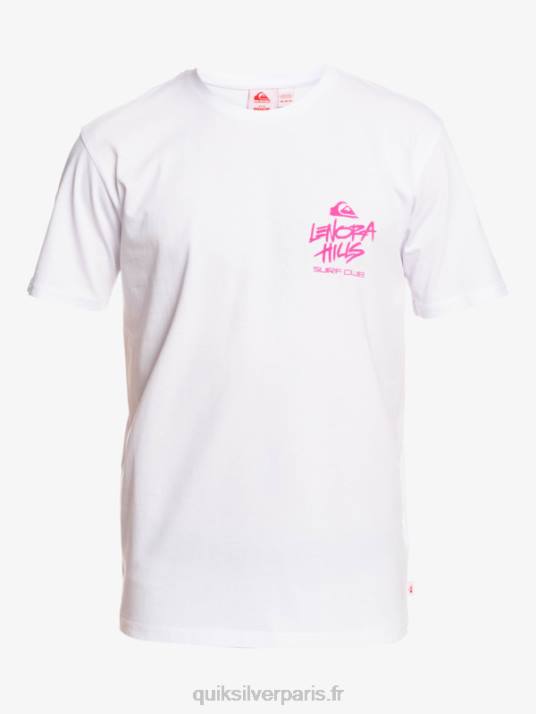 Hommes Quiksilver x Stranger t-shirt choses lenora D6PT1839 blanc