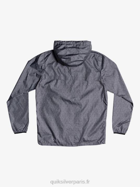 Hommes Quiksilver veste coupe-vent de tous les jours D6PT1011 chiné gris foncé