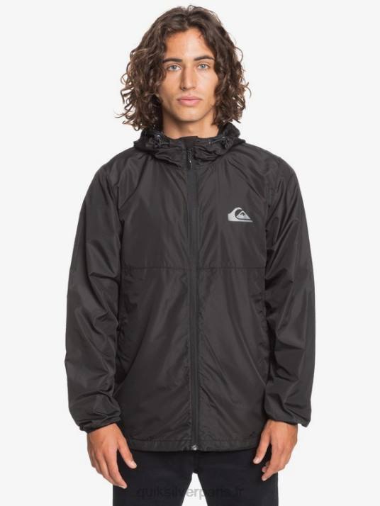 Hommes Quiksilver veste coupe-vent de tous les jours D6PT1012 noir