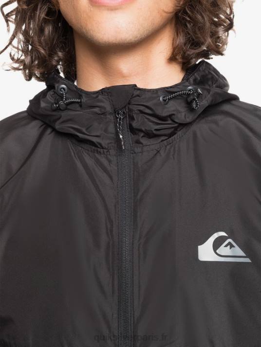 Hommes Quiksilver veste coupe-vent de tous les jours D6PT1012 noir