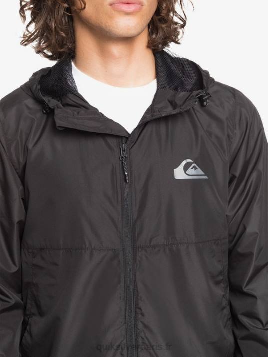 Hommes Quiksilver veste coupe-vent de tous les jours D6PT1012 noir