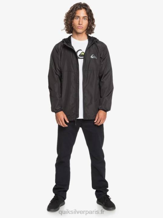 Hommes Quiksilver veste coupe-vent de tous les jours D6PT1012 noir