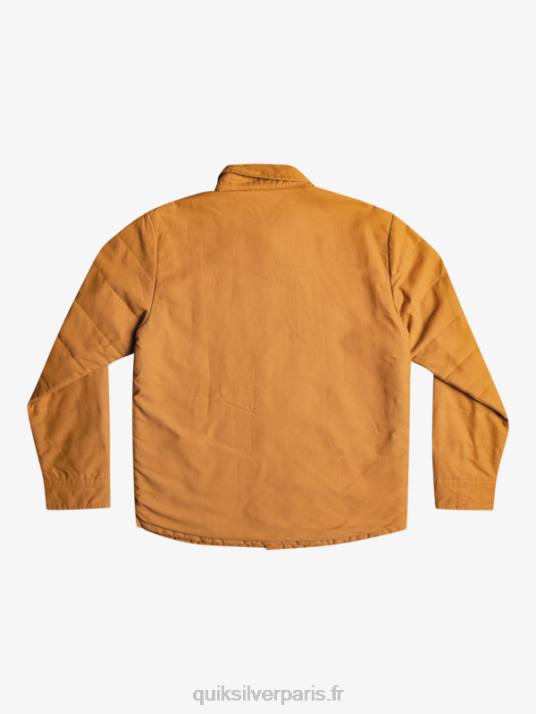 Hommes Quiksilver veste de corvée en toile downrail D6PT1567 cassonade