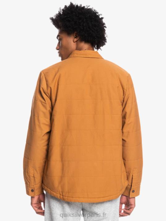 Hommes Quiksilver veste de corvée en toile downrail D6PT1567 cassonade