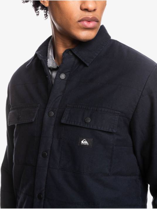 Hommes Quiksilver veste de corvée en toile downrail D6PT1568 noir