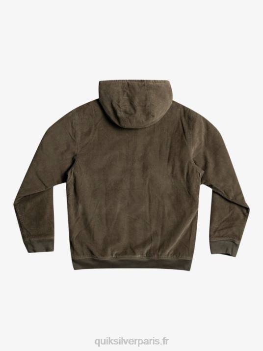 Hommes Quiksilver veste en velours côtelé à trois bandes D6PT1557 feuille de vigne
