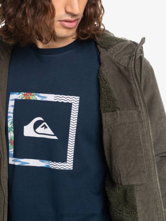 Hommes Quiksilver veste en velours côtelé à trois bandes D6PT1557 feuille de vigne