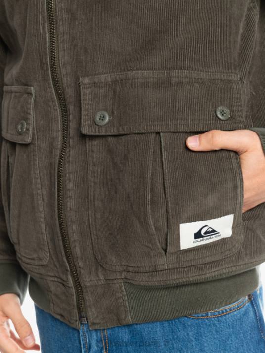 Hommes Quiksilver veste en velours côtelé à trois bandes D6PT1557 feuille de vigne