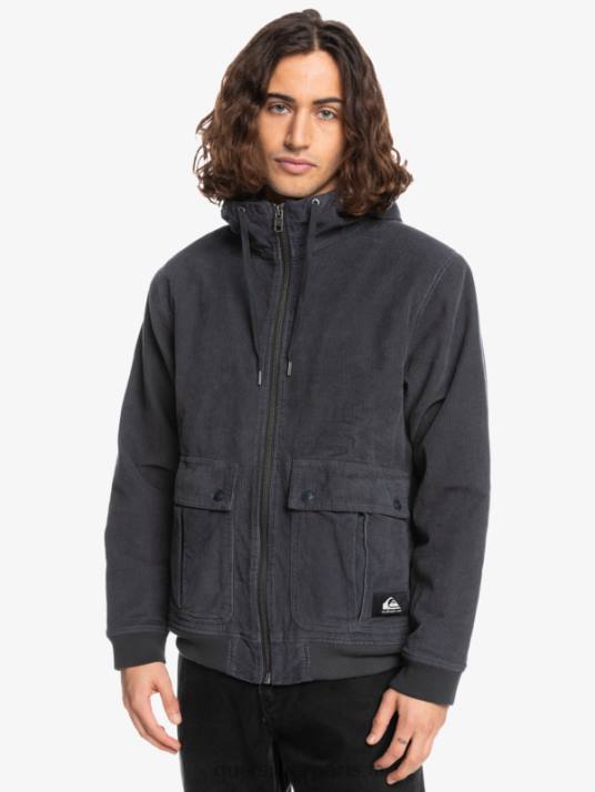 Hommes Quiksilver veste en velours côtelé à trois bandes D6PT1558 macadam