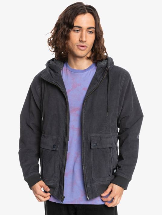 Hommes Quiksilver veste en velours côtelé à trois bandes D6PT1558 macadam