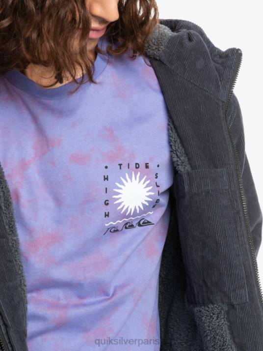 Hommes Quiksilver veste en velours côtelé à trois bandes D6PT1558 macadam