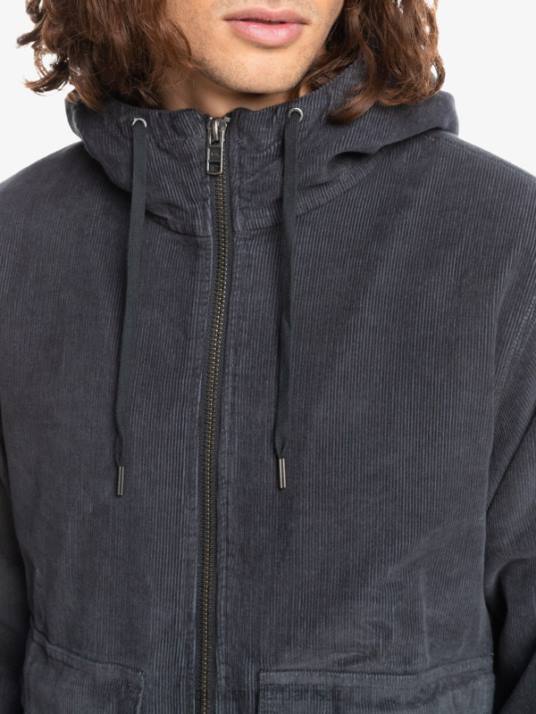 Hommes Quiksilver veste en velours côtelé à trois bandes D6PT1558 macadam