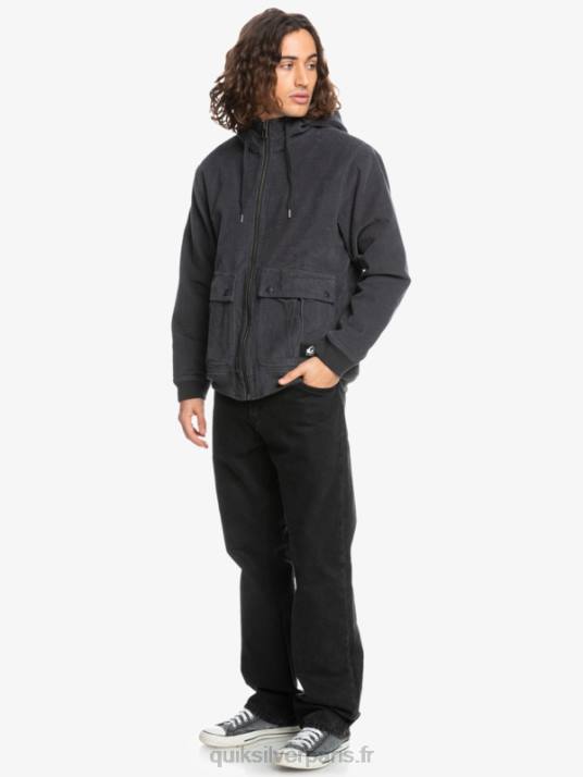 Hommes Quiksilver veste en velours côtelé à trois bandes D6PT1558 macadam