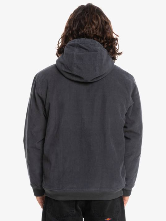 Hommes Quiksilver veste en velours côtelé à trois bandes D6PT1558 macadam